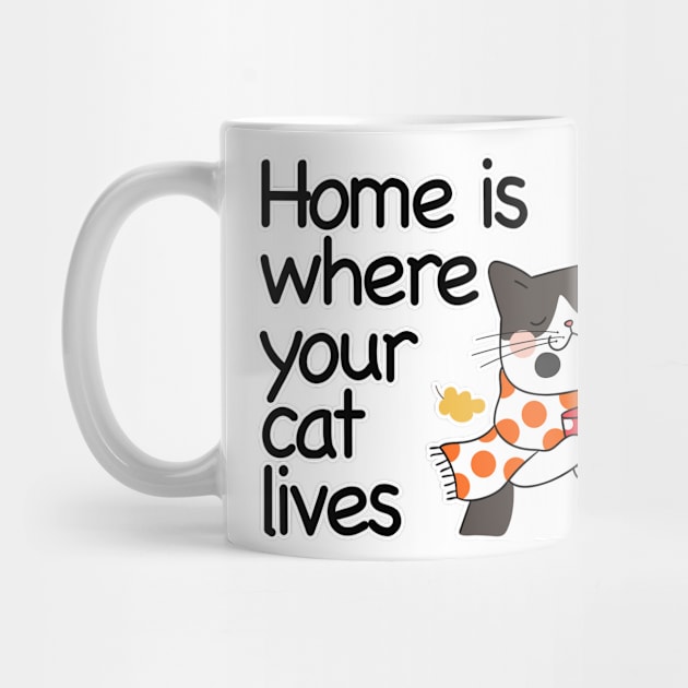 Home Is Where Your Cat Lives by nextneveldesign